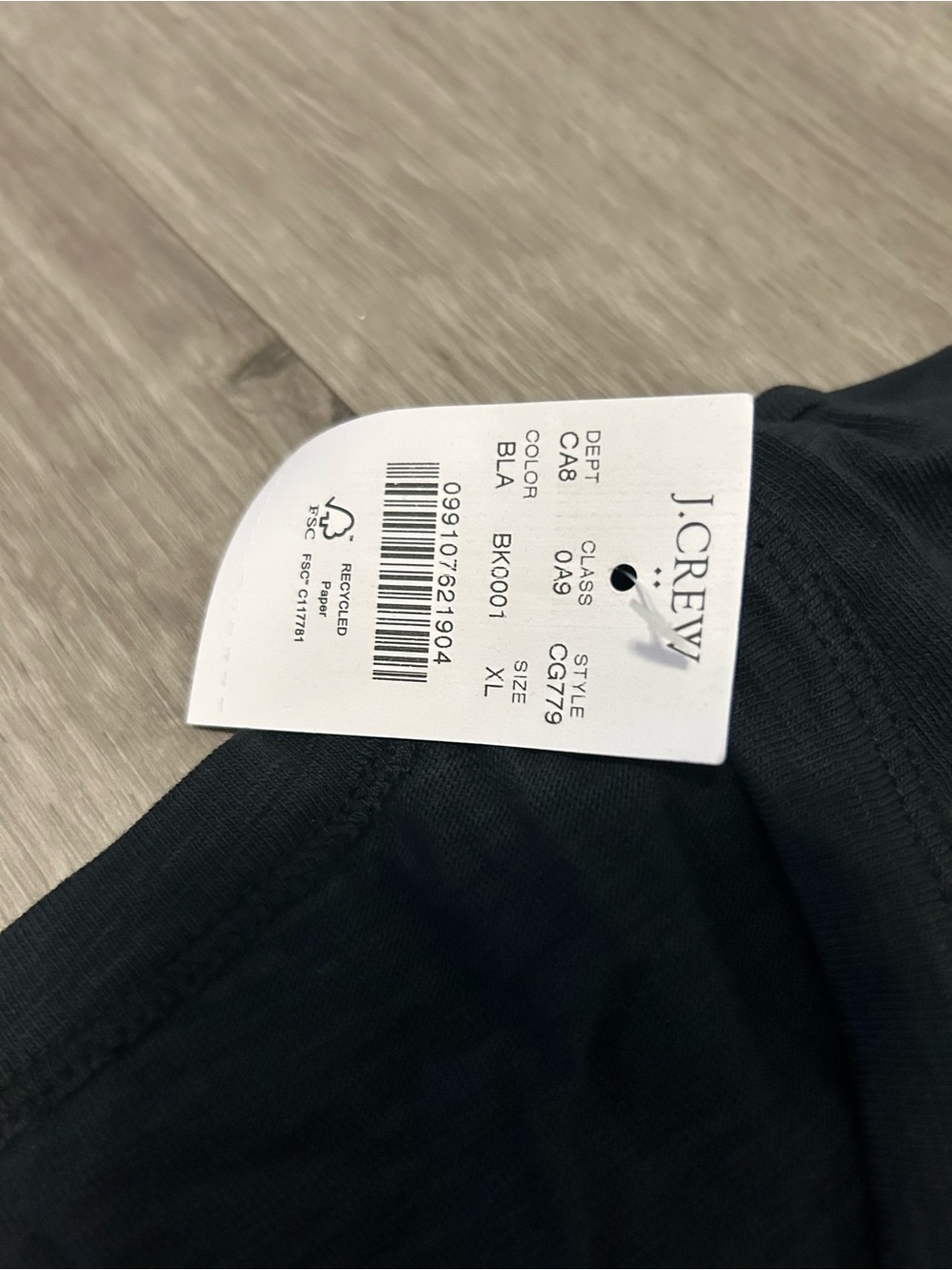 J.Crew Black Girlfriend Tee in XL #jcrew #basics. 100% cotton. - Picture 6 of 7